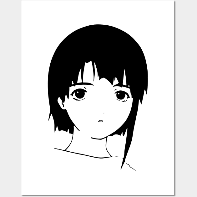 Minimalistic Lain Iwakura Wall Art by sm1841654